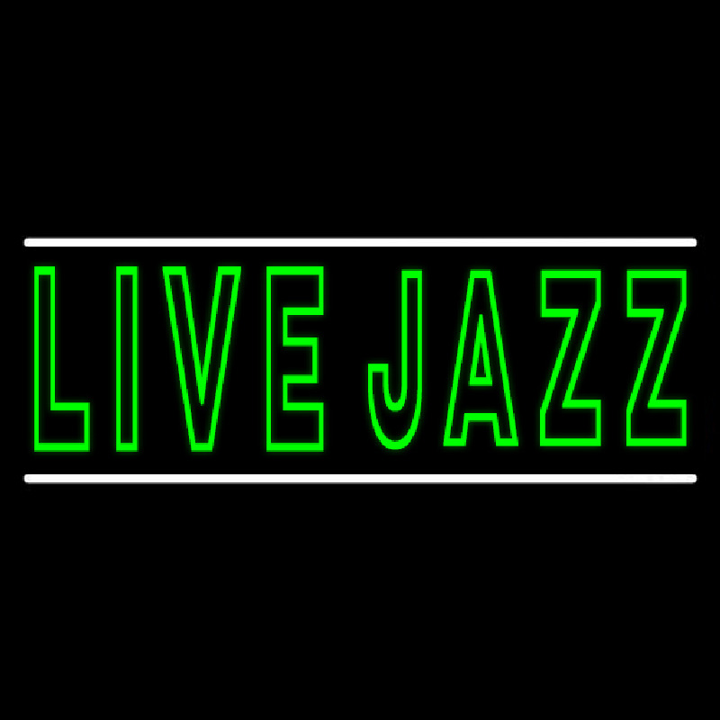 Green Live Jazz 2 Neonreclame
