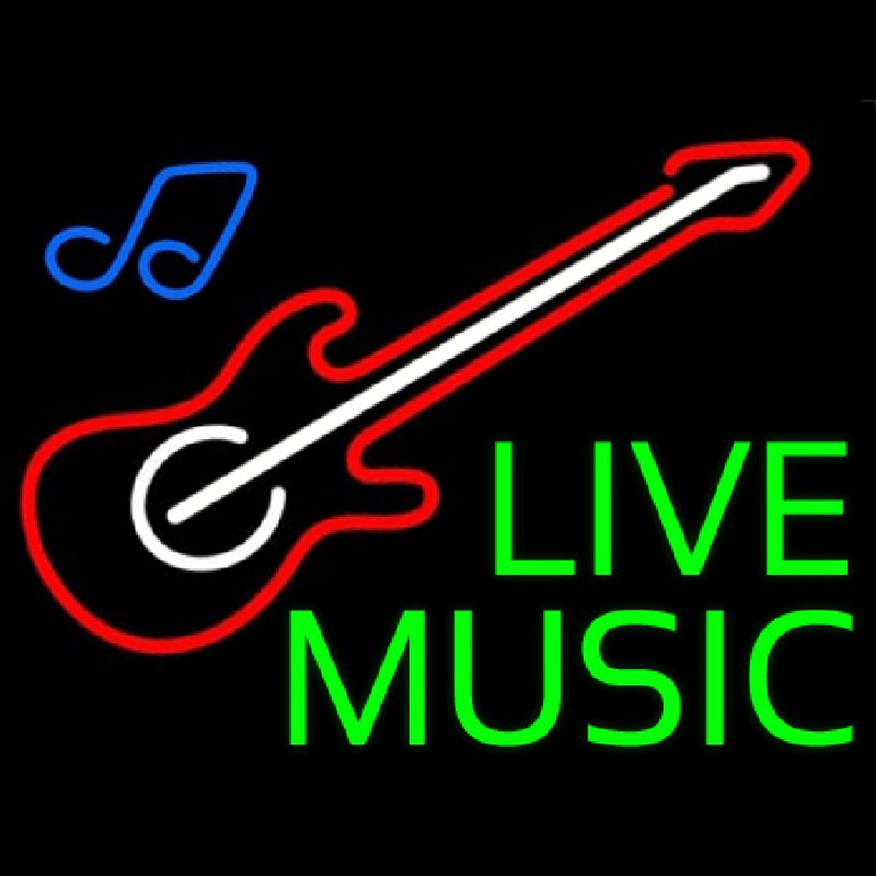 Green Live Music Neonreclame