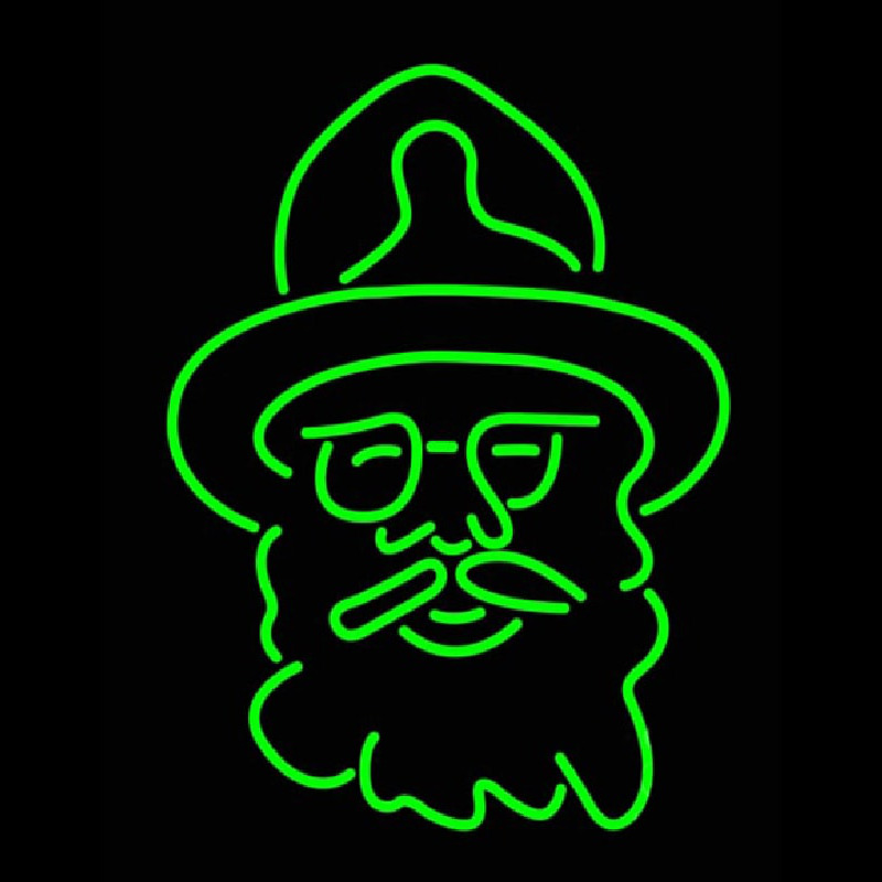 Green Man Logo Neonreclame