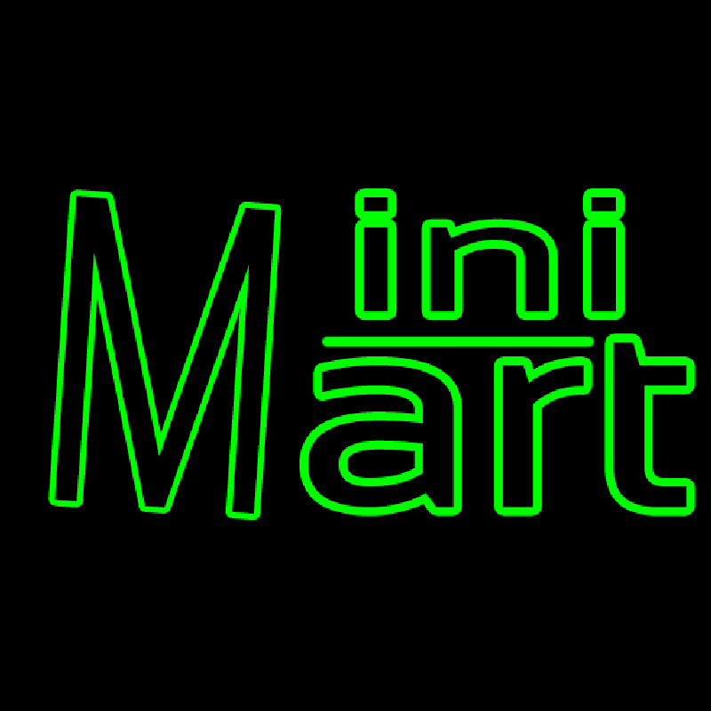 Green Mini Mart Neonreclame
