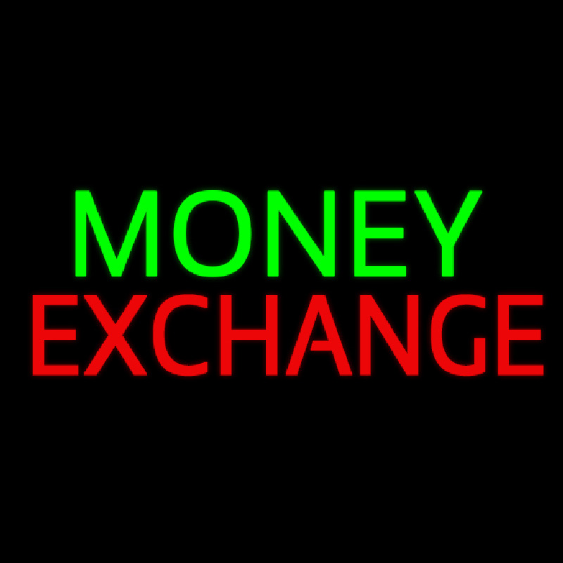 Green Money E change Neonreclame