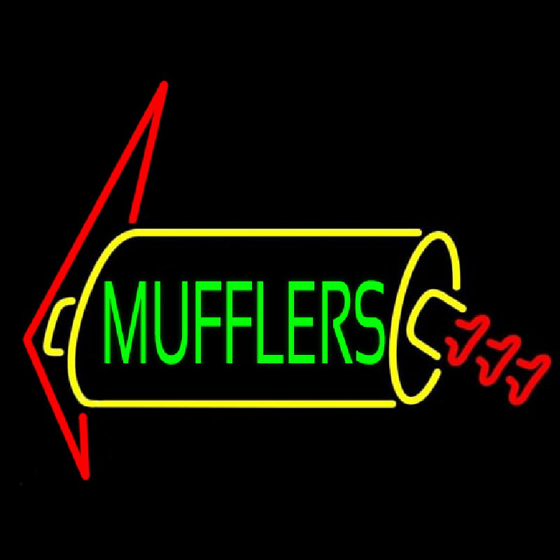 Green Mufflers Neonreclame