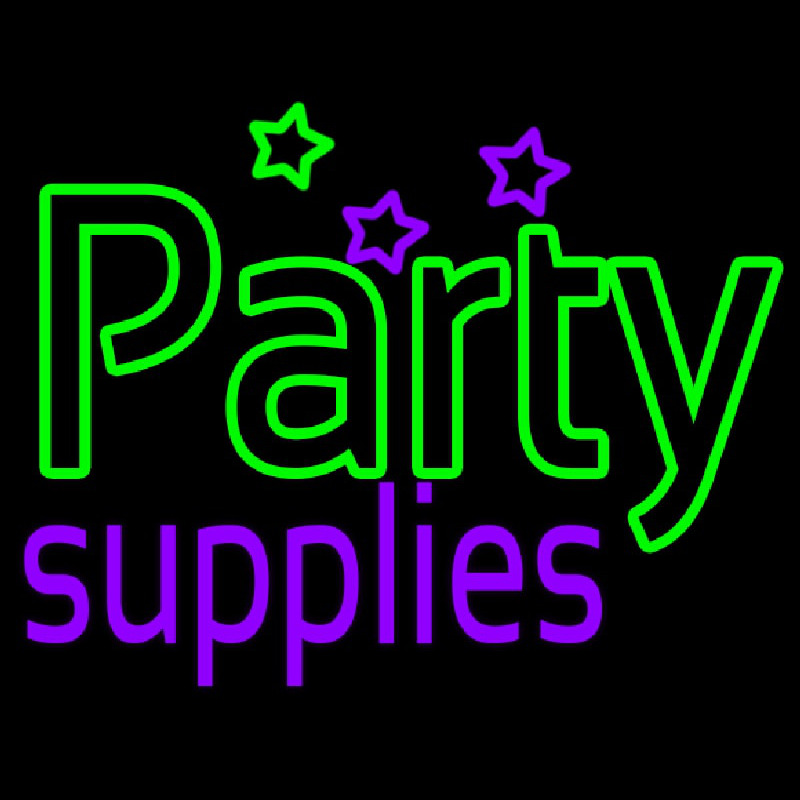 Green Party Supplies Neonreclame