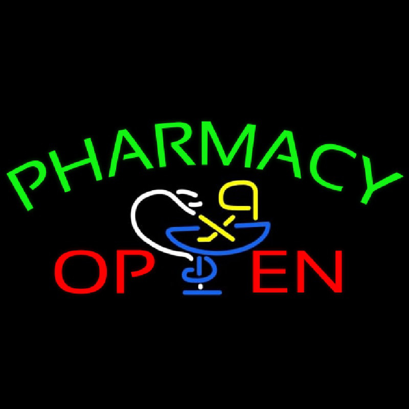 Green Pharmacy Open Neonreclame