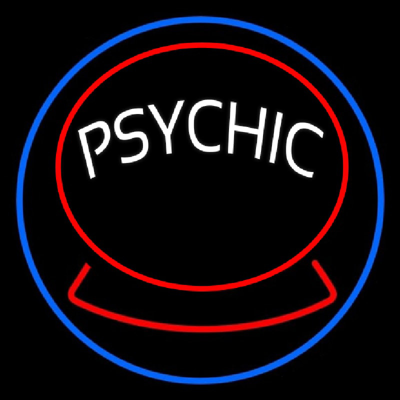 Green Psychic Logo Neonreclame