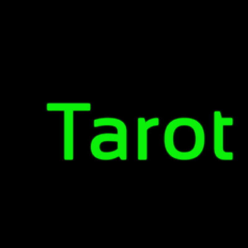 Green Tarot Neonreclame