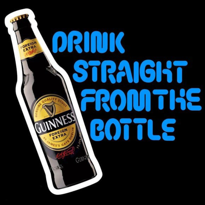Guinness Bottole Beer Sign Neonreclame