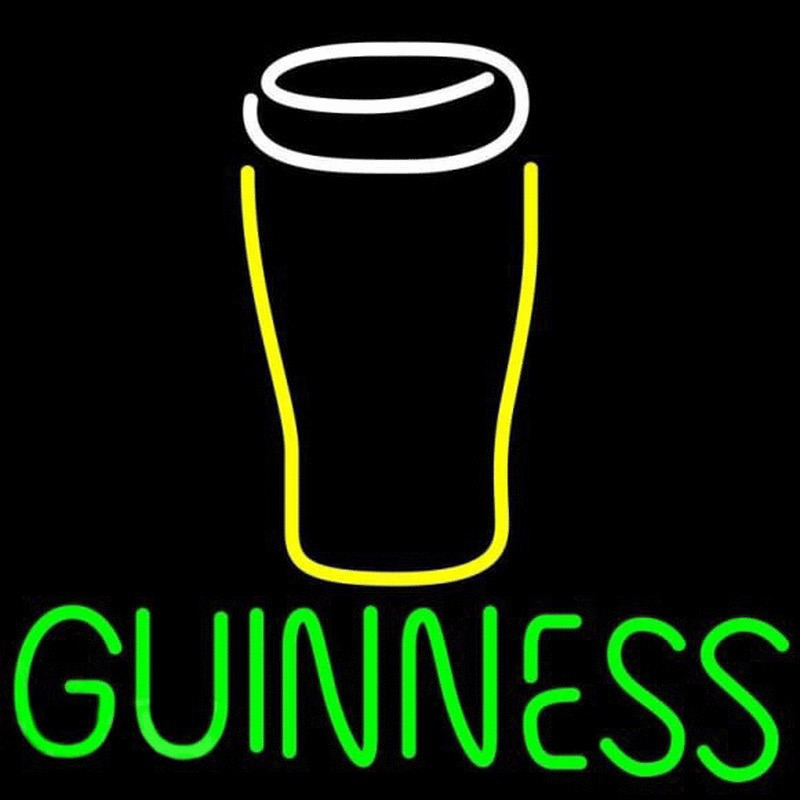 Guinness Glass 2 Beer Sign Neonreclame