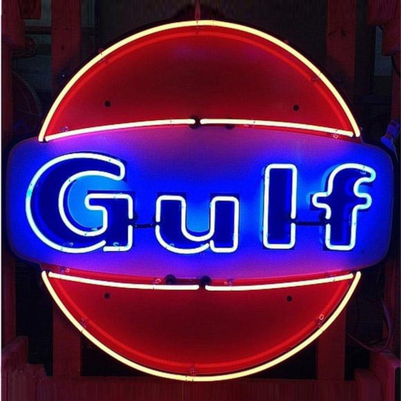 Gulf Gasoline Neonreclame