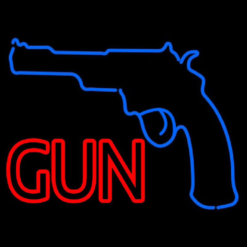 Gun With Logo Neonreclame