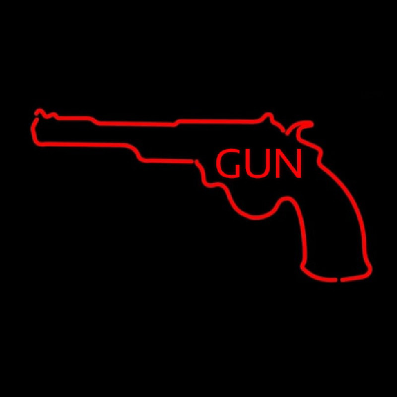 Gun With Logo Neonreclame