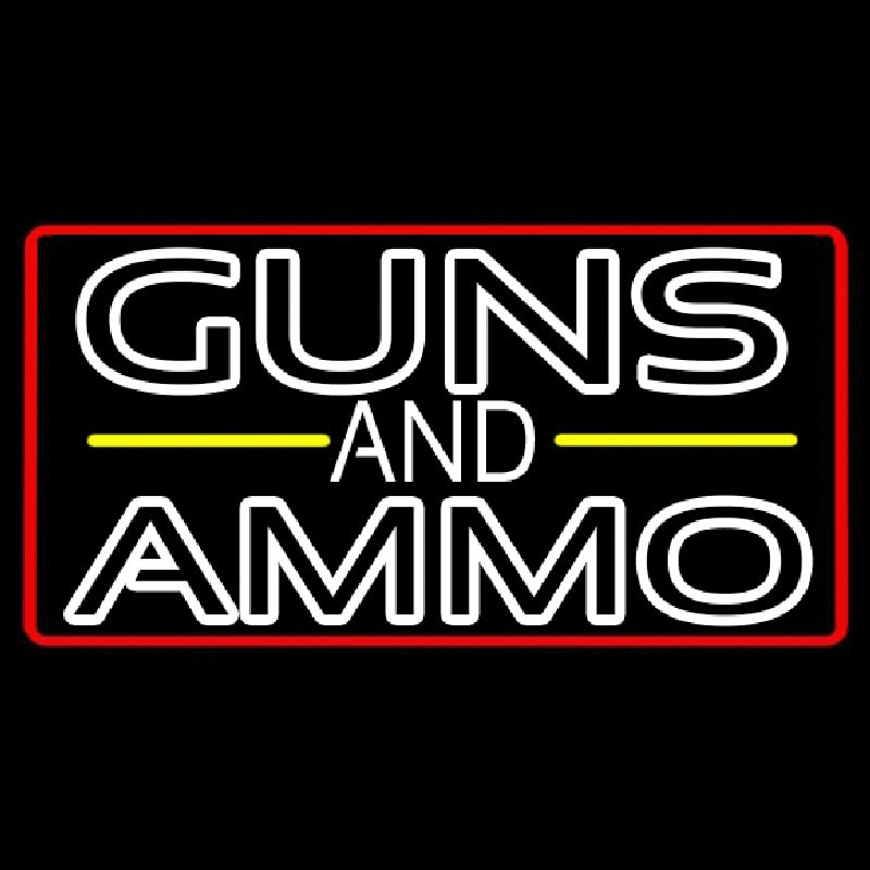 Guns And Ammo Neonreclame