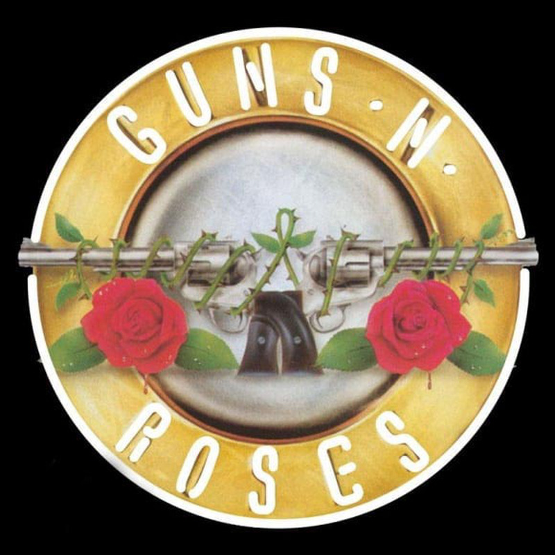 Guns N Roses Ever Time Rock Band Neonreclame