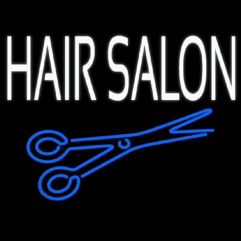 Hair Salon With Scissor Neonreclame