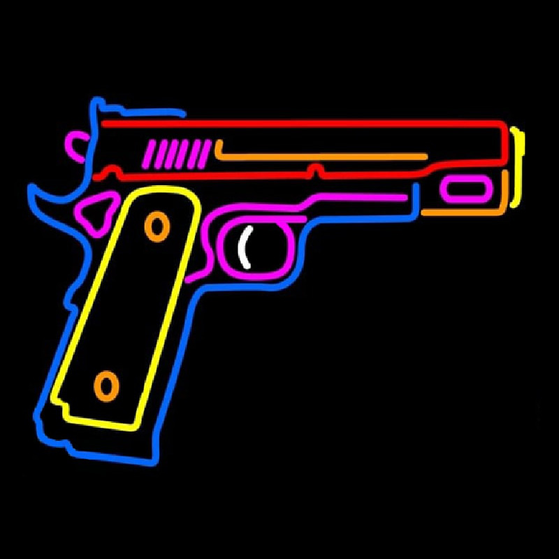 Hand Gun Neonreclame