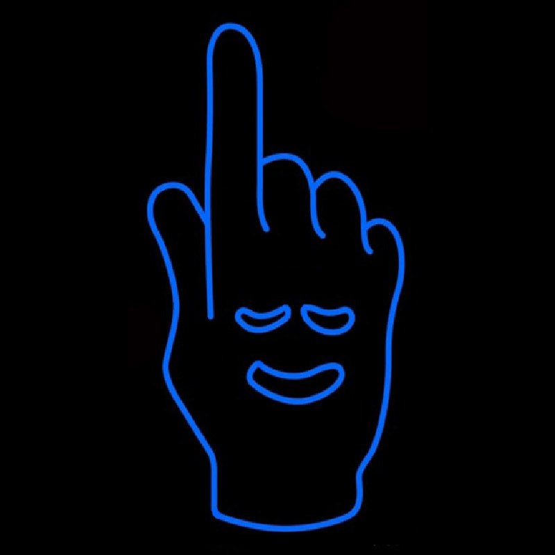 Hand With Smile Neonreclame