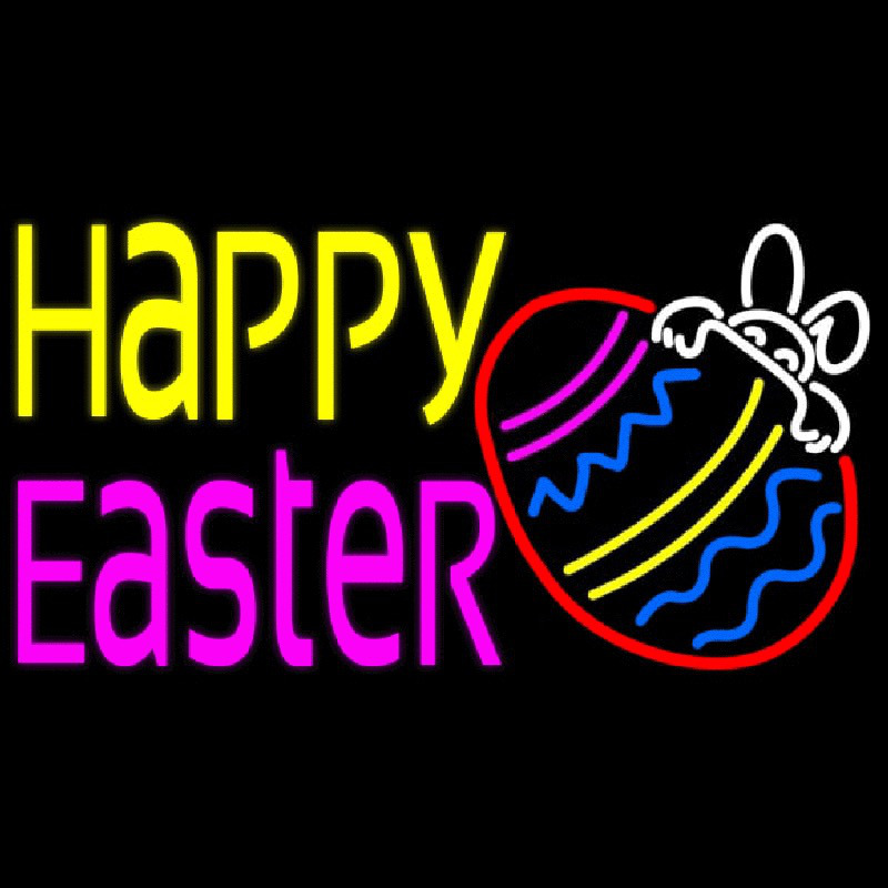 Happy Easter 4 Neonreclame