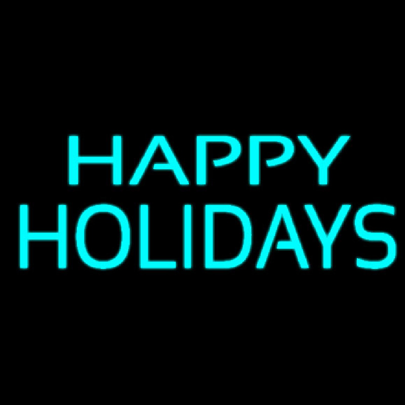 Happy Holidays Block Neonreclame