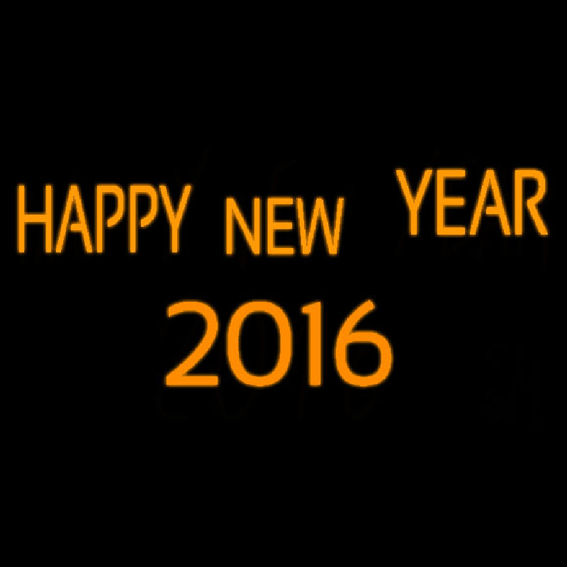 Happy New Year 2016 Neonreclame