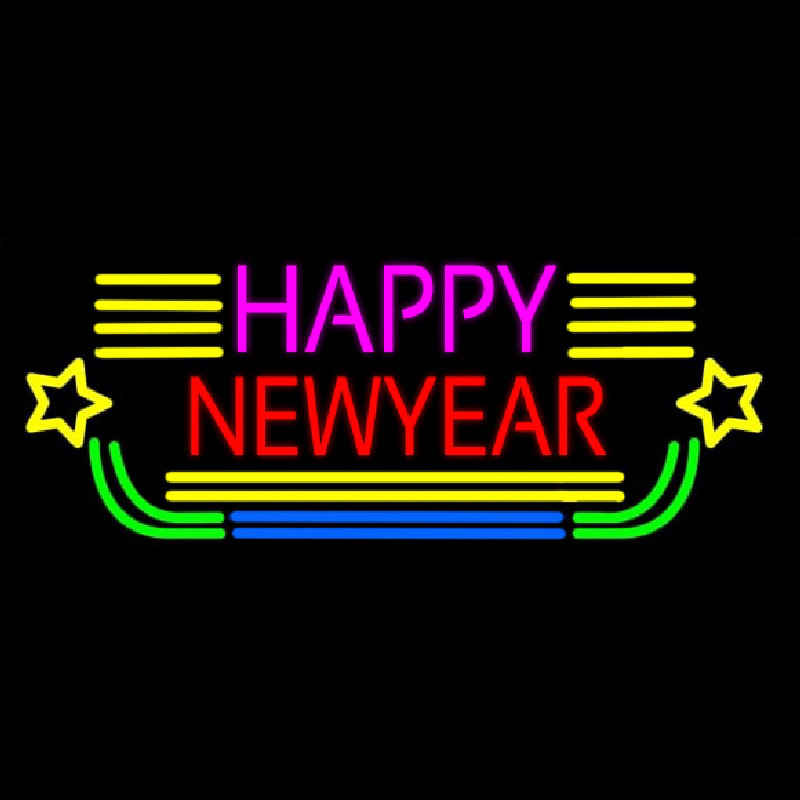 Happy New Year Logo 2 Neonreclame