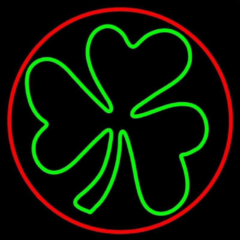 Happy St Patricks Day Shamrock Neonreclame