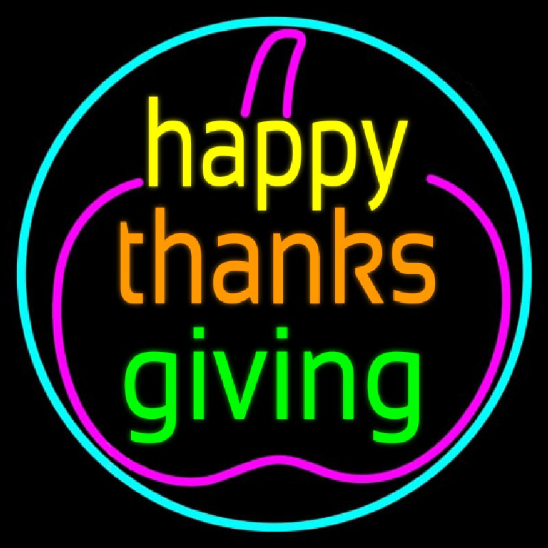 Happy Thanksgiving 2 Neonreclame