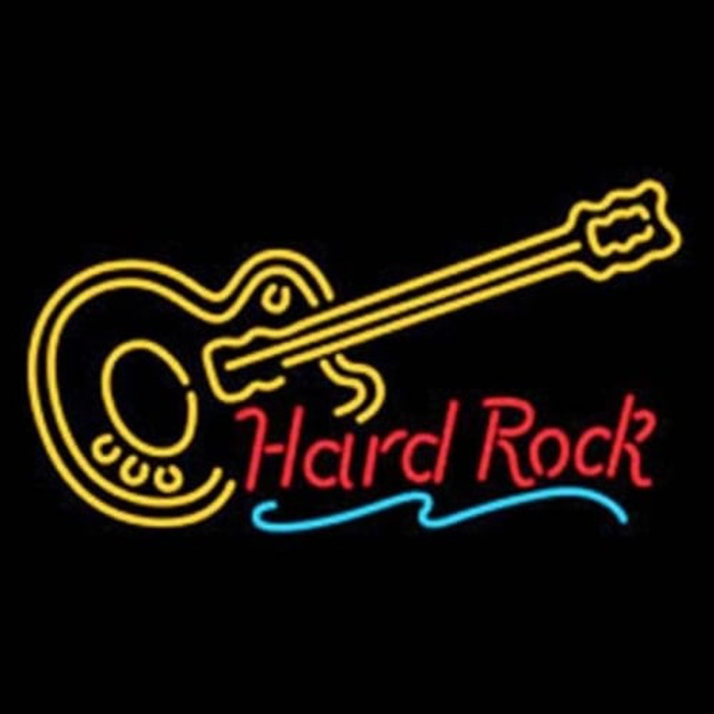 Hard ROCK LIVE MUSIC Guitar Party Neonreclame
