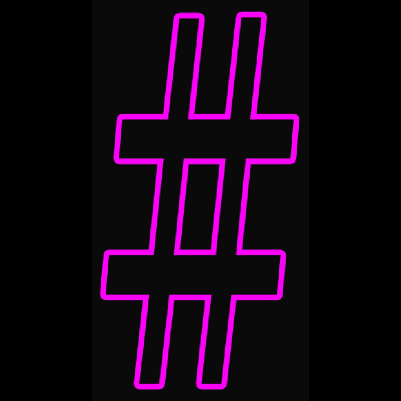 Hash Tag Neonreclame