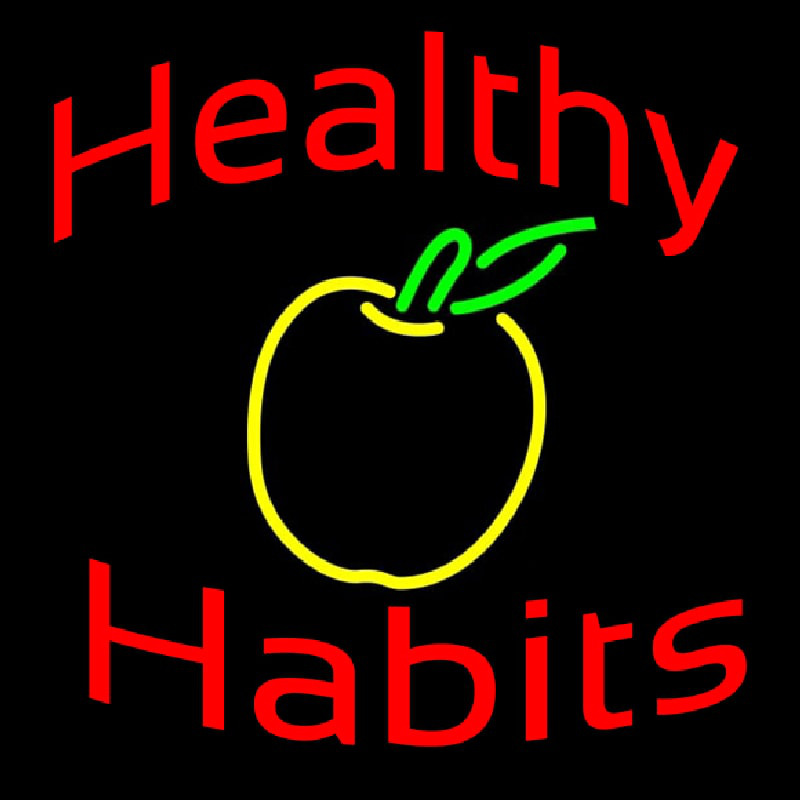 Healthy Habits Neonreclame
