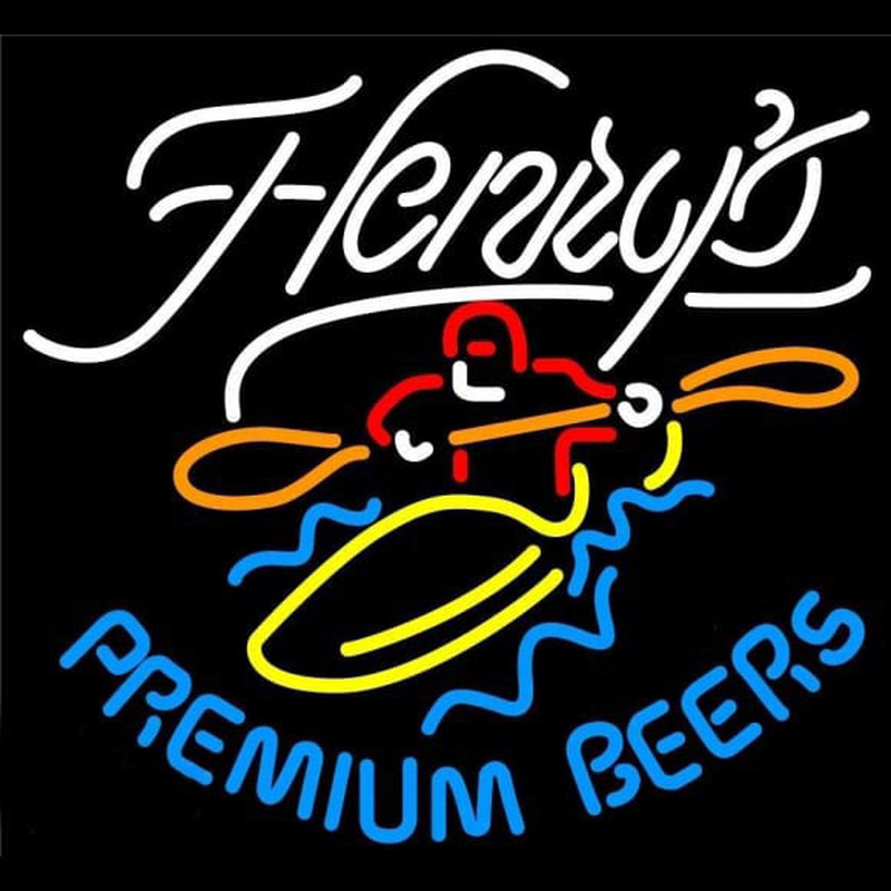 Henrys Premium Beers Beer Sign Neonreclame
