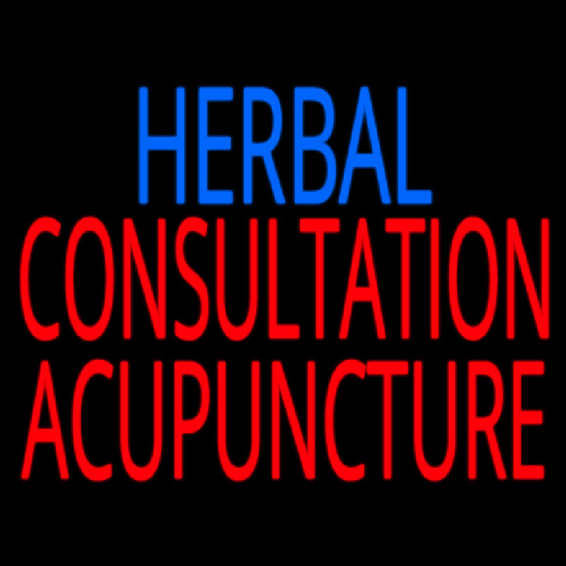 Herbal Consultation Acupuncture Neonreclame
