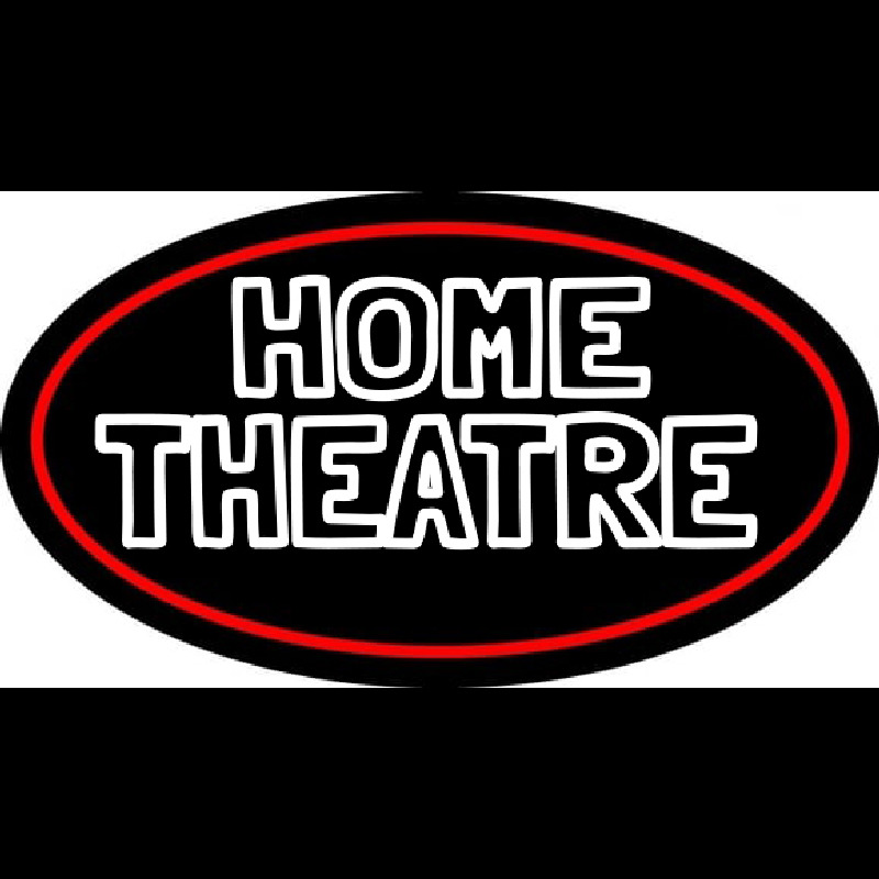 Home Theatre With Border Neonreclame