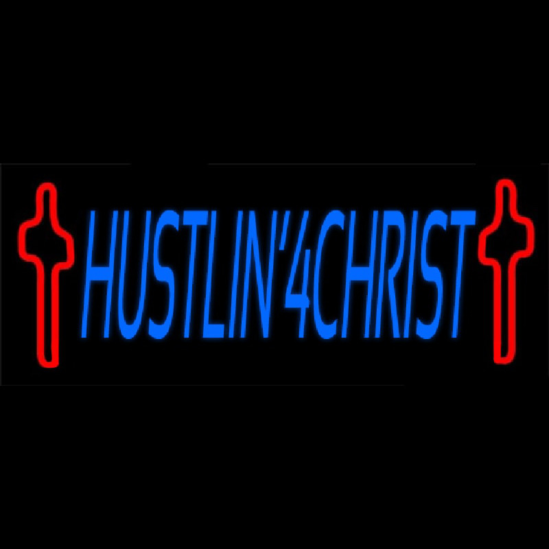 Hustlin 4 Christ Neonreclame