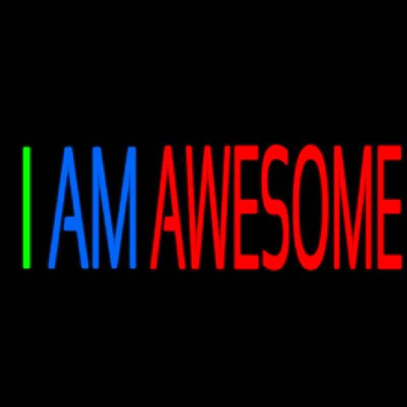 I Am Awesome Neonreclame