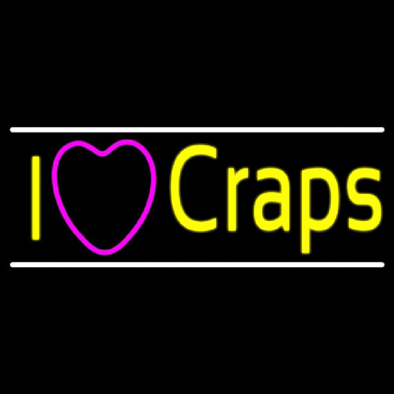 I Love Craps 2 Neonreclame