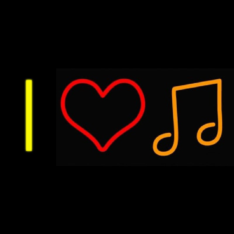 I Love Music Neonreclame