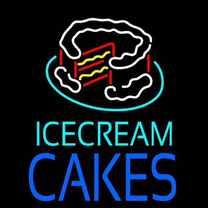 Ice Cream Cakes In Neonreclame