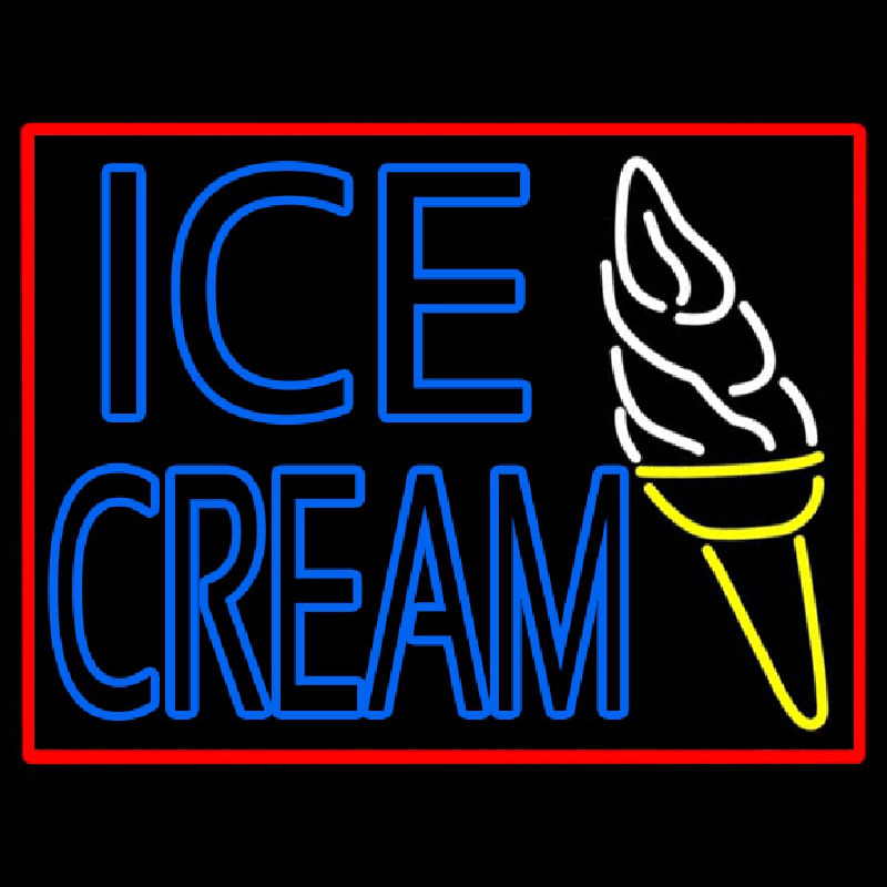Ice Cream Cone In Between Neonreclame