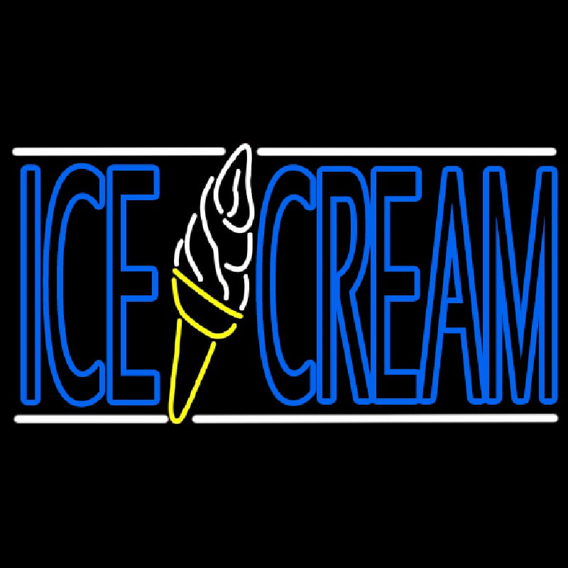 Ice Cream Cone In Between Neonreclame