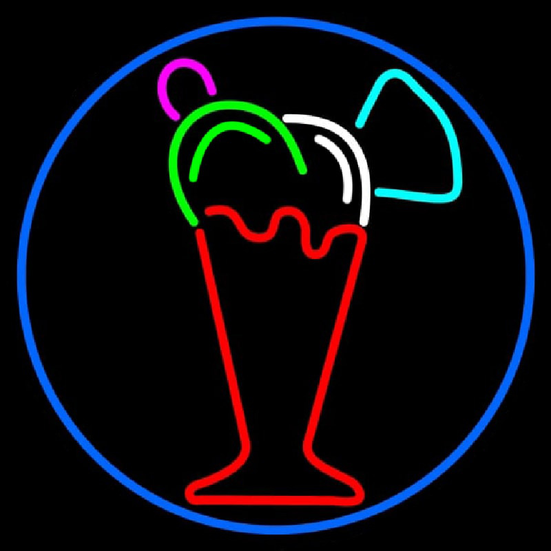Ice Cream Glass Neonreclame