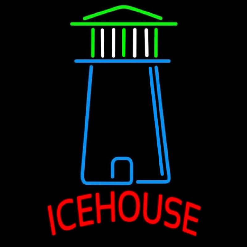 Ice House Light House Art Beer Sign Neonreclame