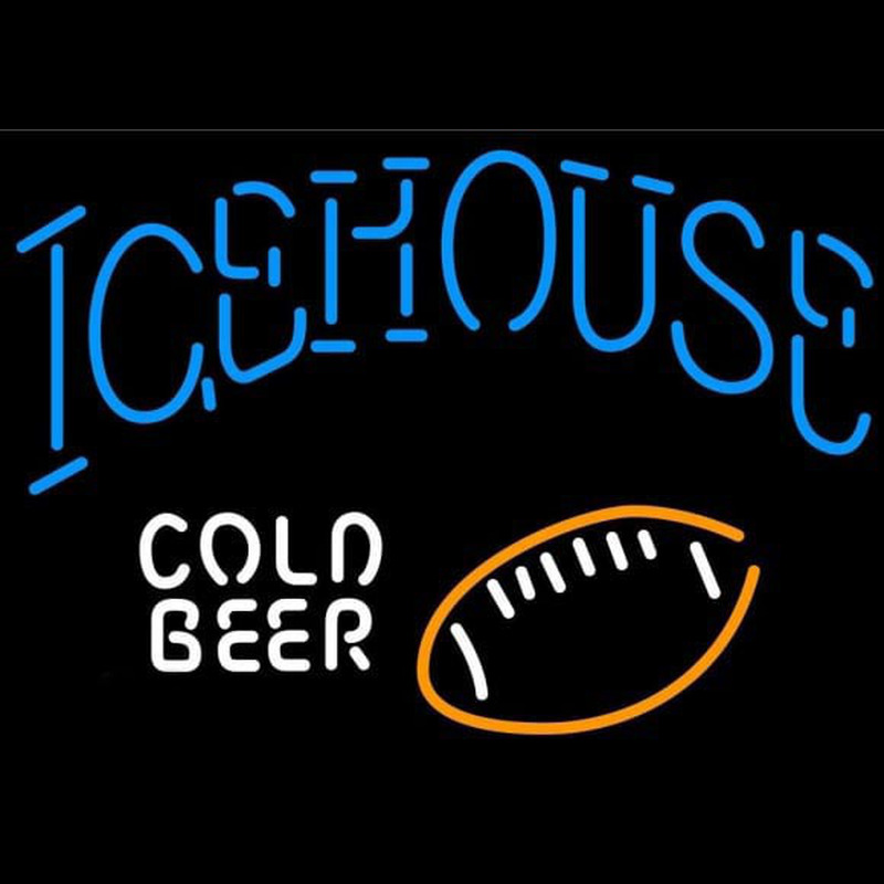 Icehouse Football Cold Beer Sign Neonreclame