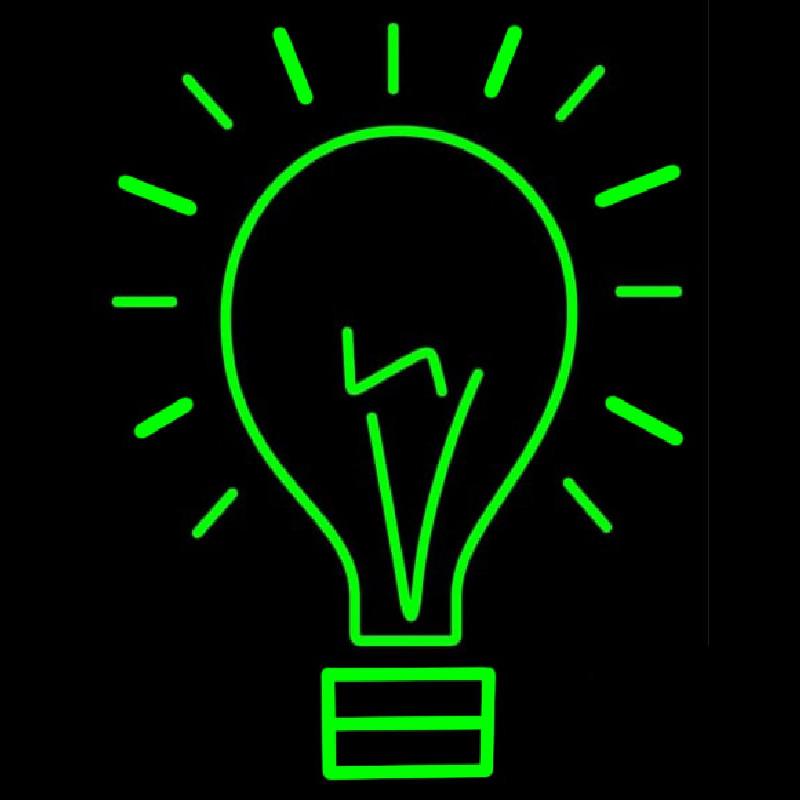 Idea Concept Bulb Neonreclame