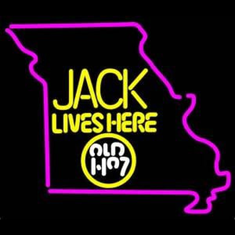 Jack Daniels Jack Lives Here Missouri Whiskey Neonreclame