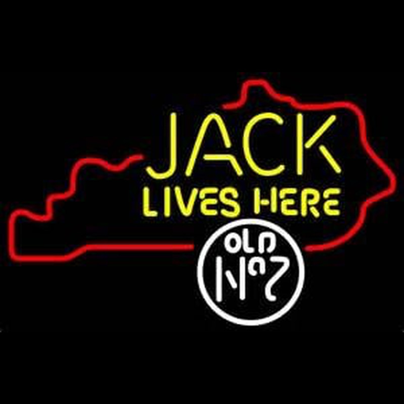 Jack Daniels Jack Lives here Kentucky Whiskey Neonreclame