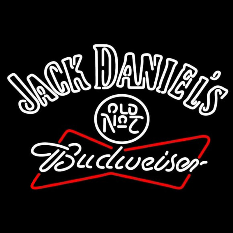 Jack Daniels with Budweiser Neonreclame
