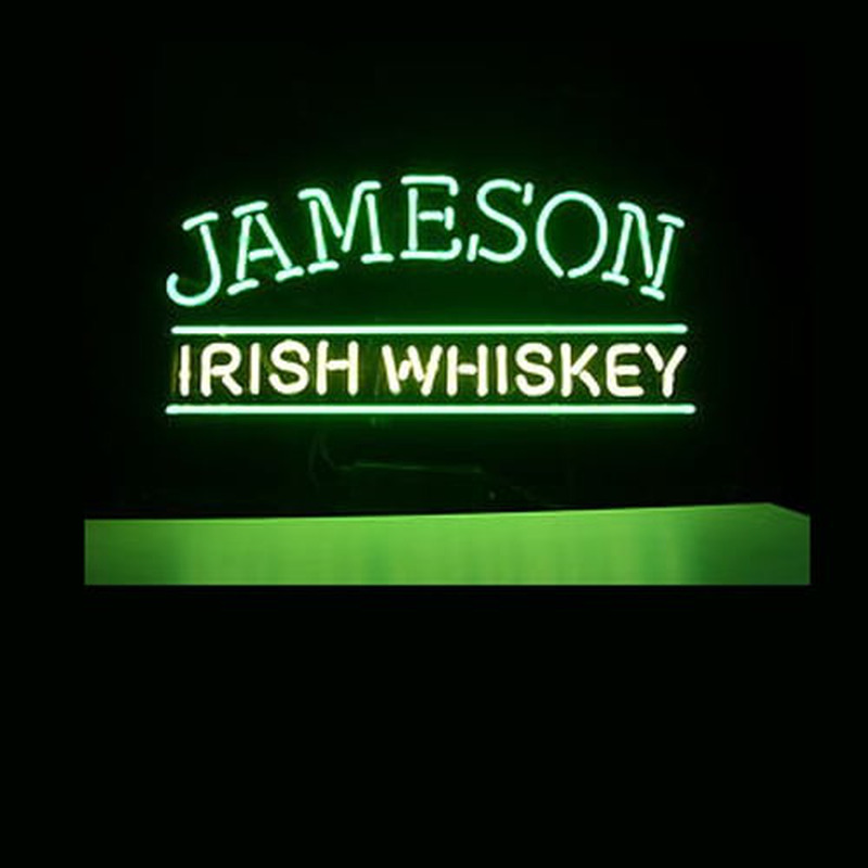 Jameson Irish Whiskey Bier Bar Open Neonreclame
