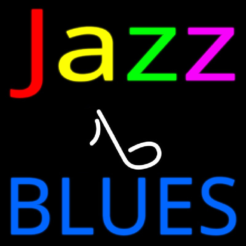 Jazz Music Note Blues Neonreclame