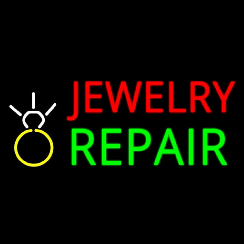 Jewelry Repair Logo Block Neonreclame