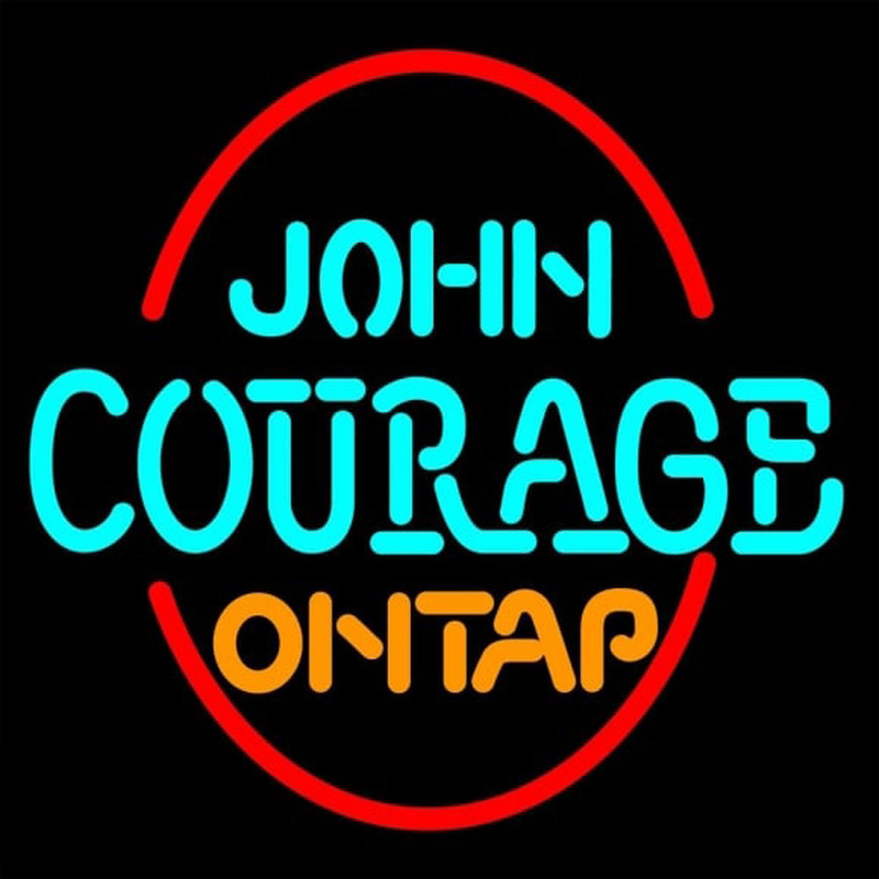 John Courage On Tap Neonreclame